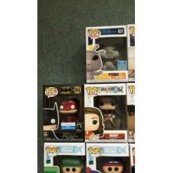 Funko pops - disney/dc/enz - exclusives - 14 stuks