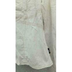DIDI prachtig getailleerd creme/goud stretch blouse mt L