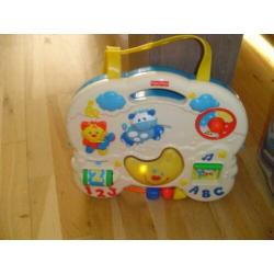 kinder box bord van ficher price