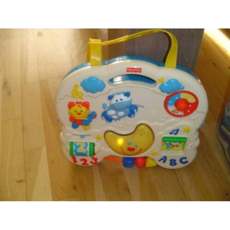 kinder box bord van ficher price