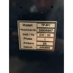 tafel-omsnoeringsmachine incl 10.000 meter bundel band