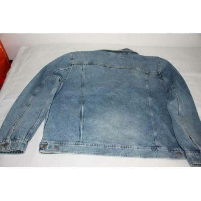 Spijkerjack - heren - middenblauw - mt XXL