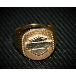 Gouden Harley-Davidson ring
