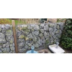 Schanskorf 180x90x15 (3 stuks) inclusief stenen