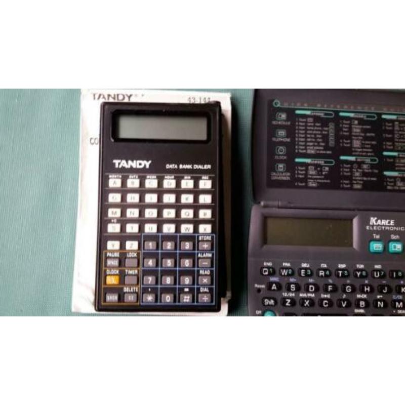 Data -cal -dialer -radio -organizers 6 stuks