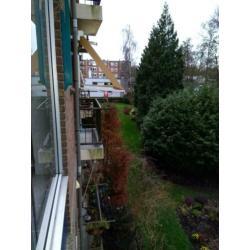 Zonnescherm 160 cm breed ideaal voor op klein balkon.