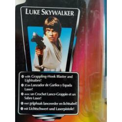 -40% Star Wars POTF Red Tri Logo Luke Skywalker - Long Saber