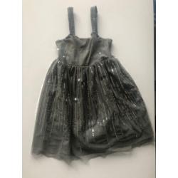 Jurk grijs van H&M maat 134/140