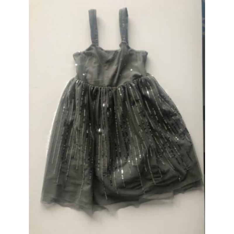 Jurk grijs van H&M maat 134/140