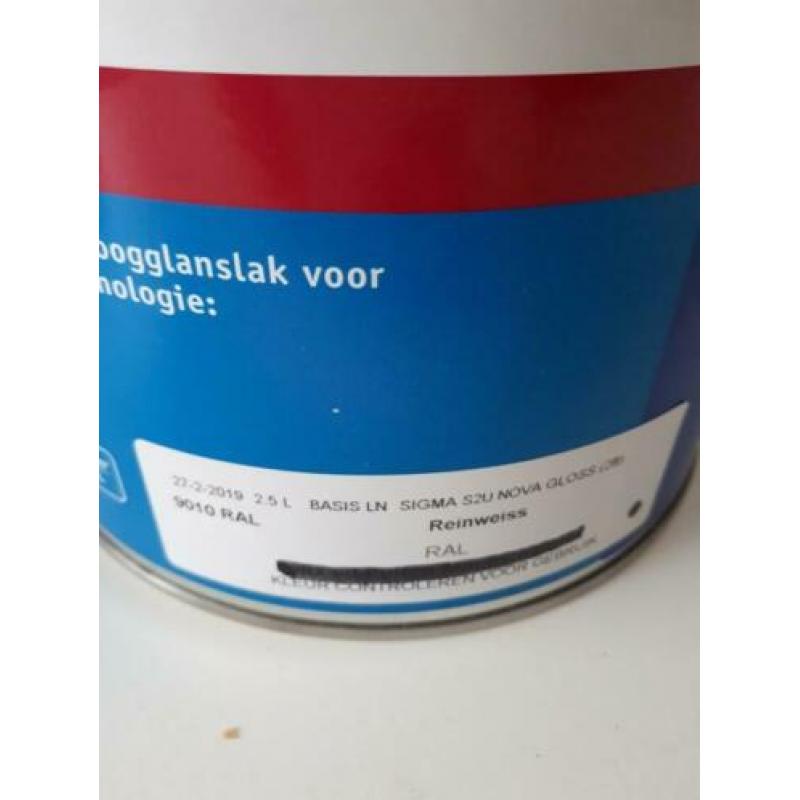 Sigma S2U primer 2,5 ltr en lak (gloss) 2,5 Ltd., RAL 9010