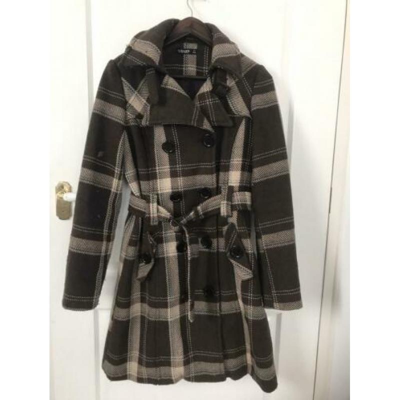 Colours of the world dames coat mantel jas bruin M 38 40