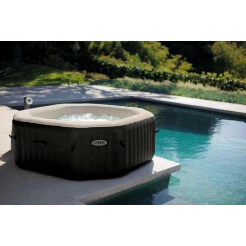 Intex Opblaasbaar bubbelbad Octagon 6 persoons deluxe 801
