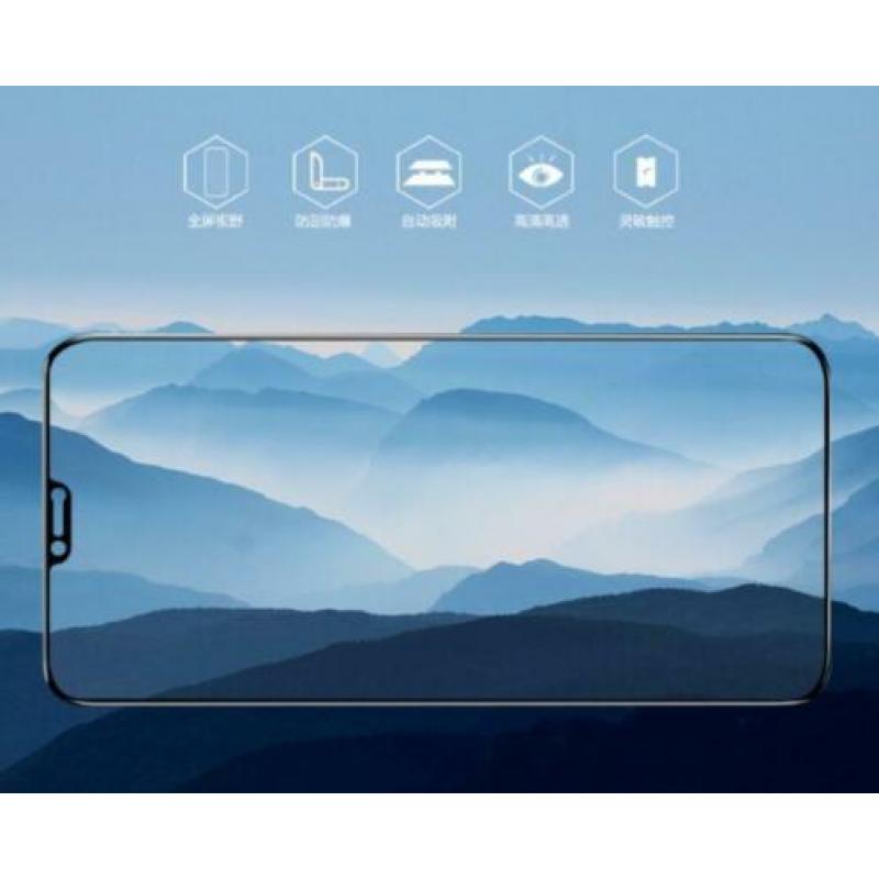 5D Full Cover 9H Screenprotector for Huawei P20 Pro _ Black