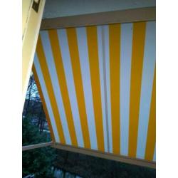 Zonnescherm 160 cm breed ideaal voor op klein balkon.