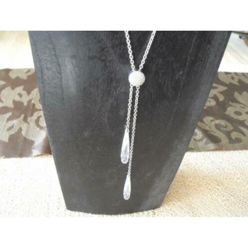 Nieuw Ti Sento lange ketting met witte zirkonia