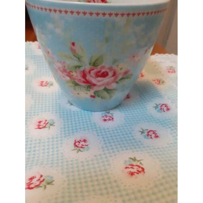 Greengate Marie white en Amy pale blue latte cup