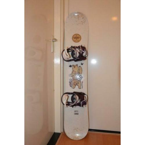 snowboard Wed'ze Serenity 1.42m met bindingen