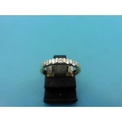Gouden Diamonde memoirering met 0.20 ct briljant (G19)