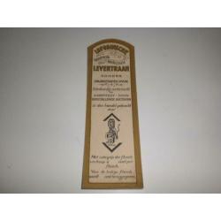 Oude boekenlegger Lofodinsche Levertraan rond 1910