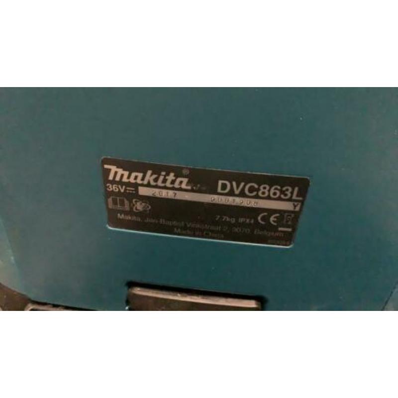 Makita accu stofzuiger zonder batteryen