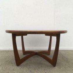Scandinavische salontafel jaren 60 vintage design teak deens