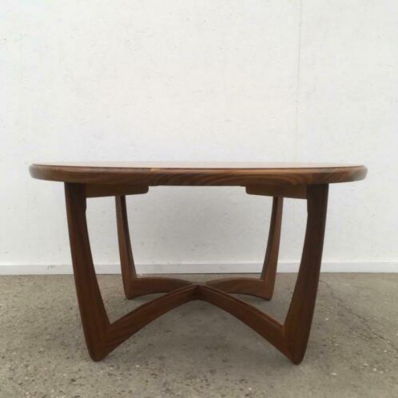 Scandinavische salontafel jaren 60 vintage design teak deens