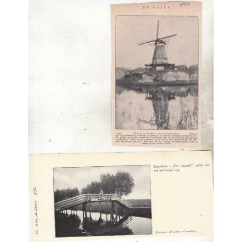 Montfoort en Linschoten (Utr.) - oude knipsels.
