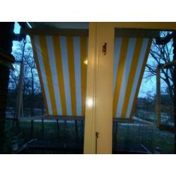 Zonnescherm 160 cm breed ideaal voor op klein balkon.