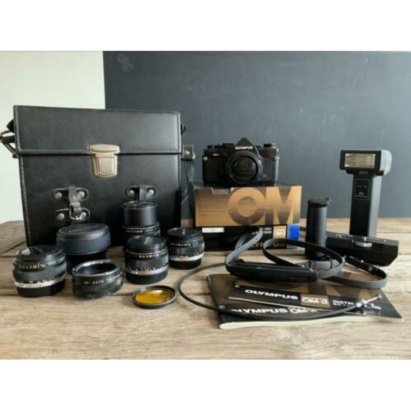 Olympus OM 2n zeer complete set