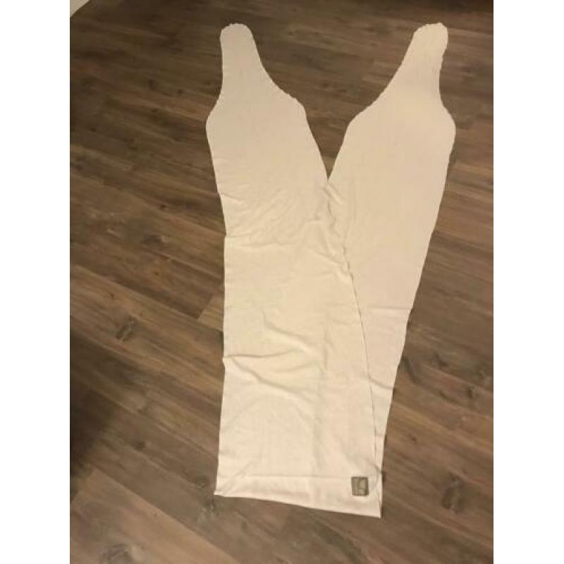 Babylonia tricot-slen draagdoek, kleur zand/licht grijs