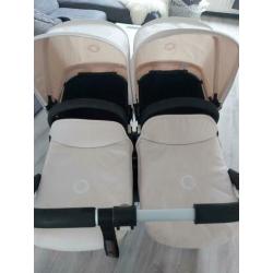 Bugaboo donkey duo, off white, tweeling