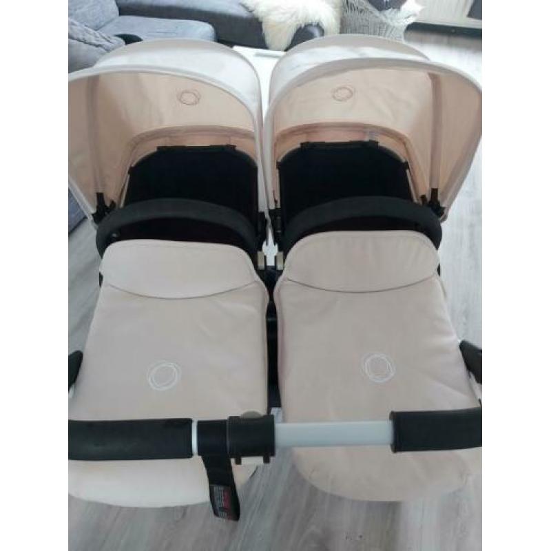 Bugaboo donkey duo, off white, tweeling