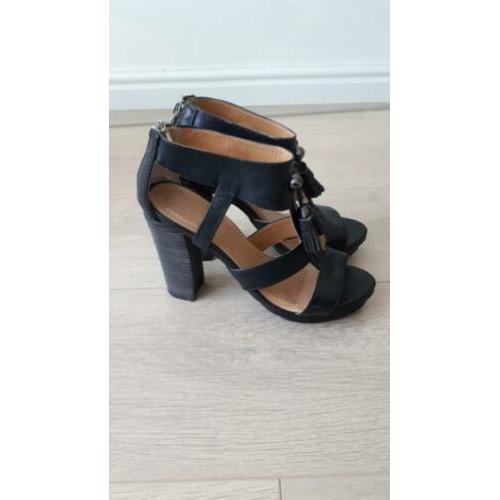 Ilario Ferucci pumps zwart leer maat 38