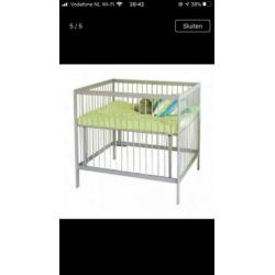 Extra hoge box zilverkleur
