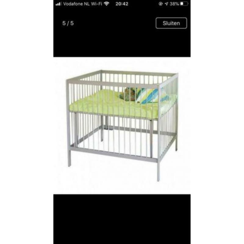 Extra hoge box zilverkleur