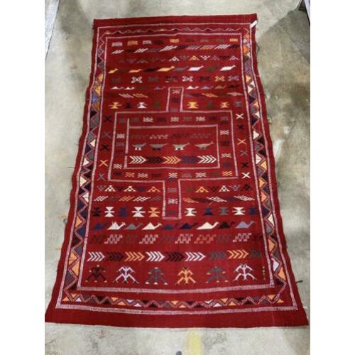 Hele grote vintage Kelim - Wandkleed - Tapijt