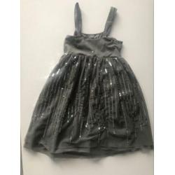 Jurk grijs van H&M maat 134/140