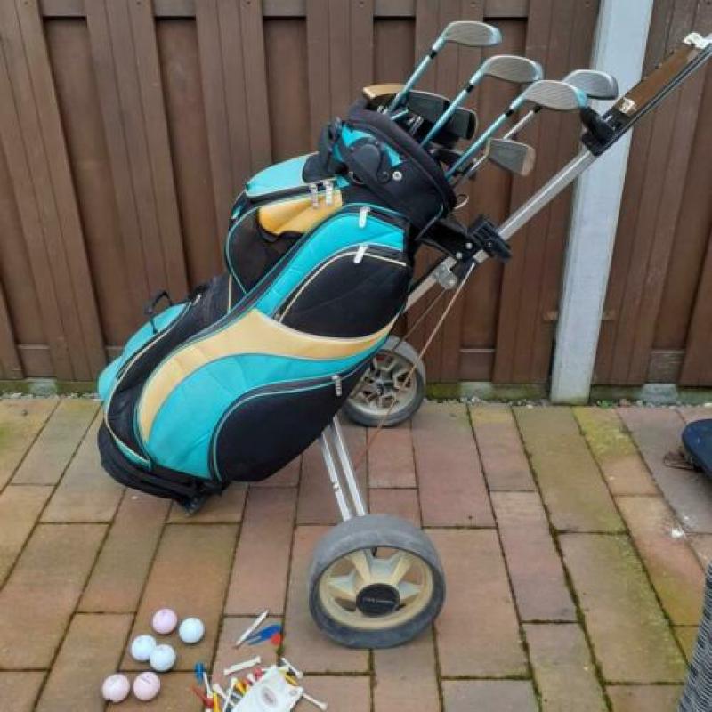 Dames Wilson complete golfset lady incl trolley en extra's