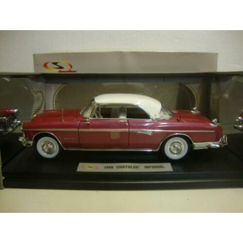Chrysler Imperial maroon rood 1955 Signature 1:18 KRD
