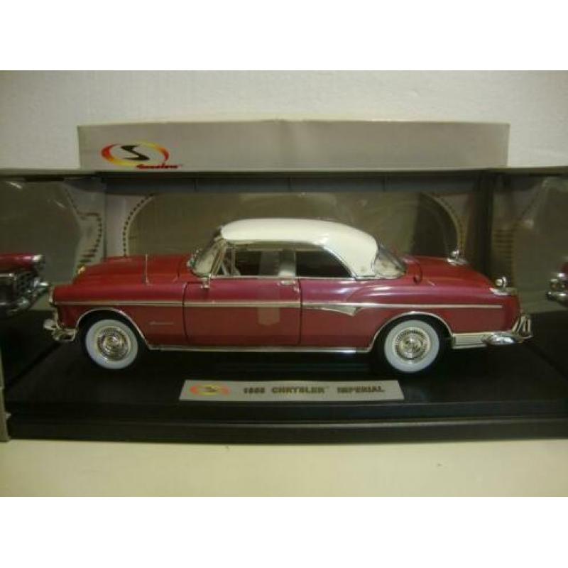 Chrysler Imperial maroon rood 1955 Signature 1:18 KRD