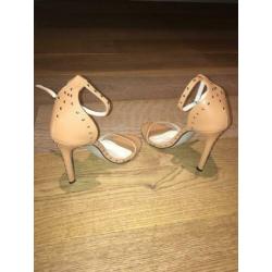 sexy high heels zand bruine kleur maat 37