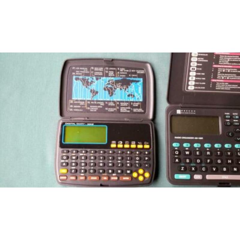 Data -cal -dialer -radio -organizers 6 stuks