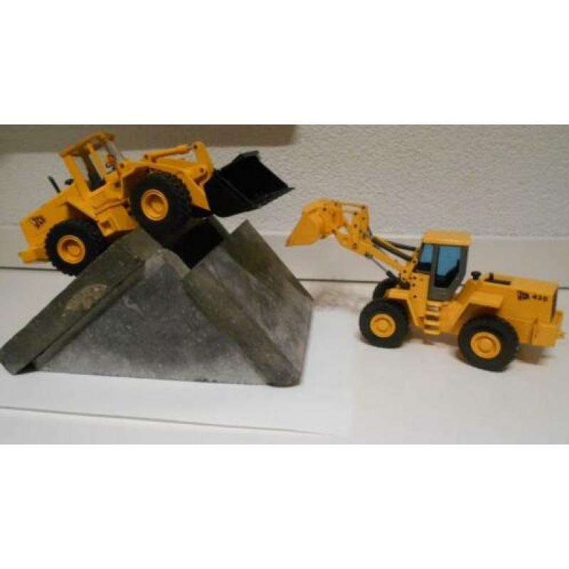 2x JCB 435 Wheel Loader shovel ZX 456B Joal 1/35