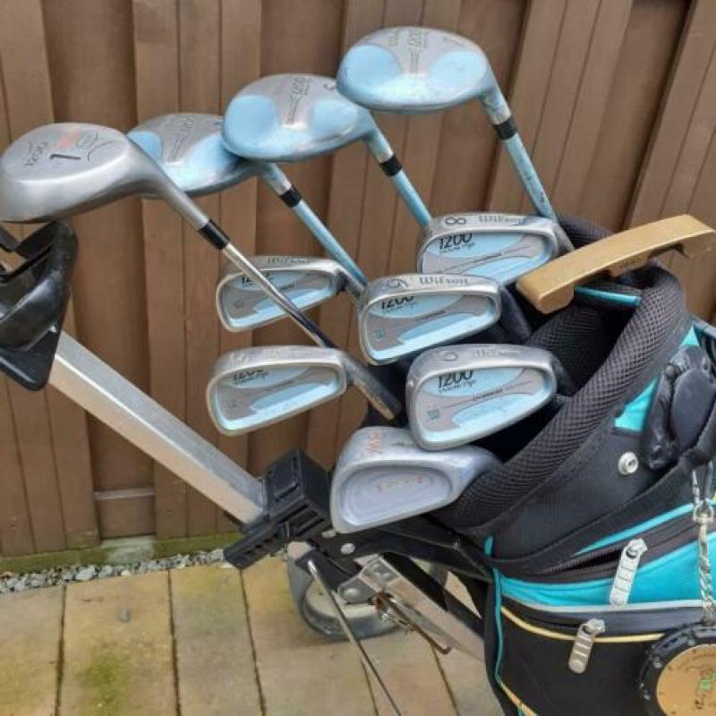 Dames Wilson complete golfset lady incl trolley en extra's