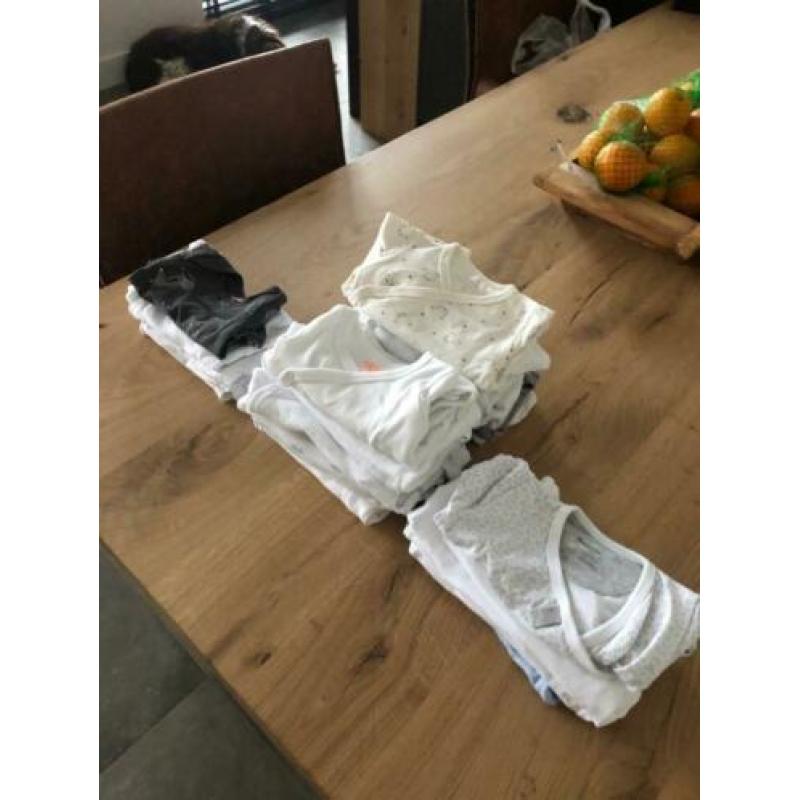 Te koop pakket rompers maat 50 t/M 68
