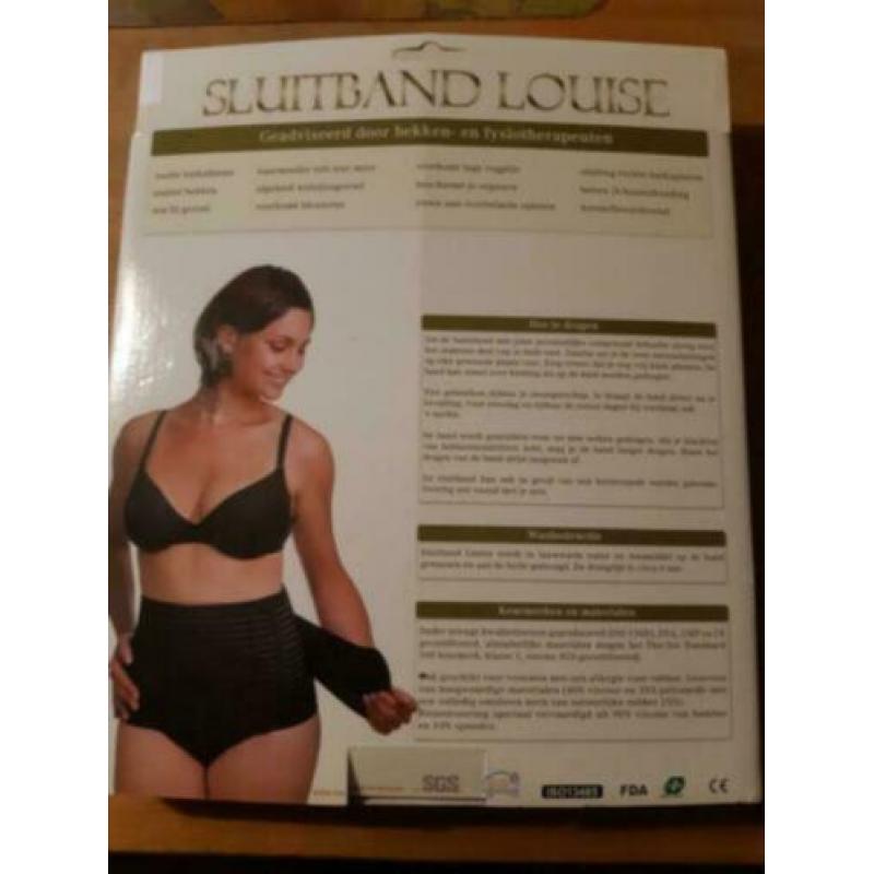 Buikband zwangerschap sluitband louise maat XXL zwart (nr4)