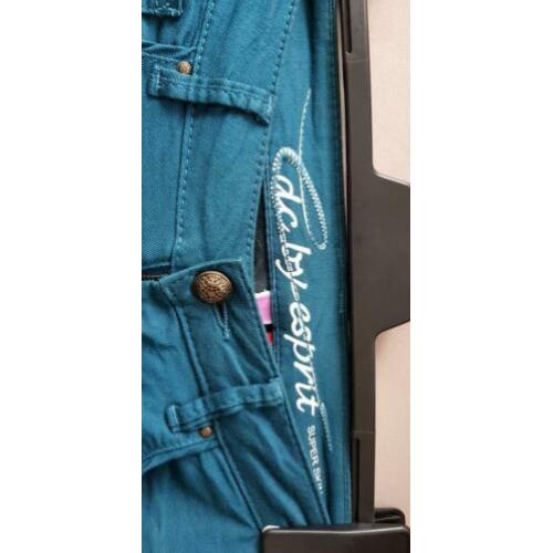 Petrol blauwe skinny jeans van EDC Esprit