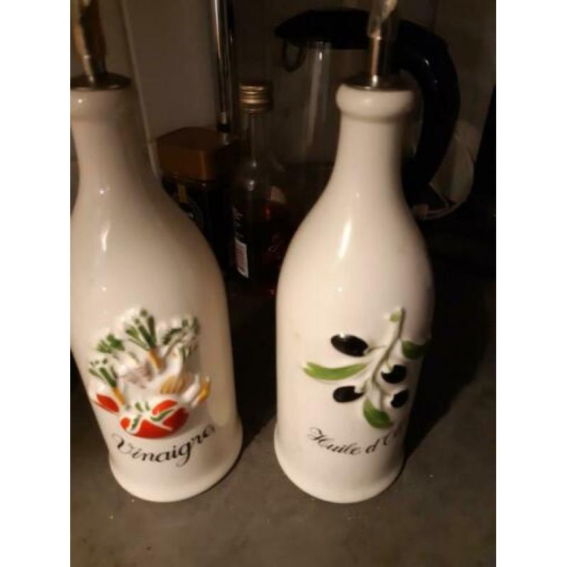 Olie/ azijn keuken servies