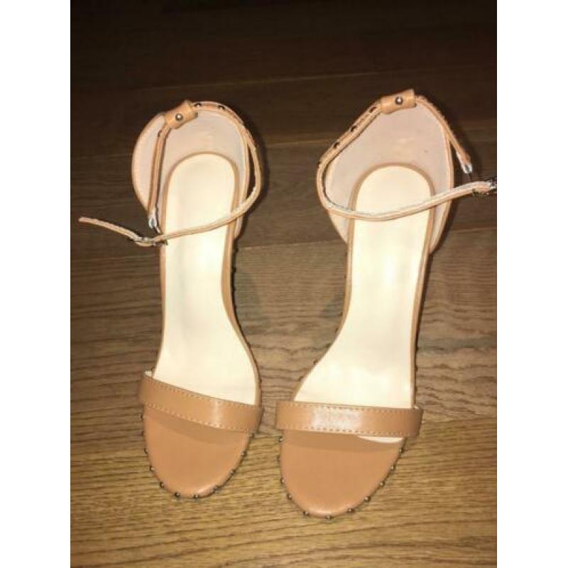 sexy high heels zand bruine kleur maat 37