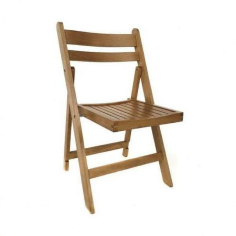 NIEUWE Vintage houten klapstoelen bistro terrasstoelen. 240